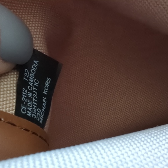 Michael Kors Luggage Brown Jodie Small Logo Jacquard Tote Bag Recycled Purse - Picture 10 of 11